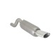 Silencieux arrière en inox avec 1 sortie ovale Sport Line 110 x 65 mm H2 Flow Line RAGAZZON pour Opel Corsa D - 10.0205.13