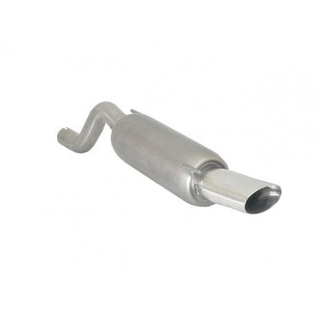 Silencieux arrière en inox avec 1 sortie ovale Sport Line 110 x 65 mm H2 Flow Line RAGAZZON pour Opel Corsa D - 10.0205.13