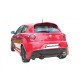 Silencieux arrière en inox avec 1 sortie ovale Sport Line 110 H2 Flow Line RAGAZZON pour Alfa Romeo MiTo(955) - 10.0228.13