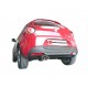 Silencieux arrière en inox avec 1 sortie ovale Sport Line 110 H2 Flow Line RAGAZZON pour Alfa Romeo MiTo(955) - 10.0253.13