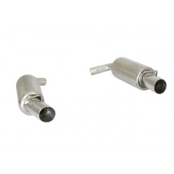 Silencieux arrière duplex en inox g/d avec 2 sorties rondes Sport H2 Flow Line RAGAZZON pour Mini R55 Clubman - 10.0386.60
