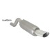Silencieux arrière en inox avec 1 sortie ovale Sport Line 110x65 mm Evo Line RAGAZZON pour Opel Corsa D - 10.0519.13