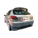 Silencieux arrière en inox avec 1 sortie ovale Sport Line 110 x 65 mm H2 Flow Line RAGAZZON pour Peugeot 206 - 18.0062.13