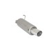 Silencieux arrière en inox avec 1 sortie ronde Sport Line 90 mm H2 Flow Line RAGAZZON pour Peugeot 206 - 18.0062.60