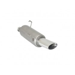 Silencieux arrière en inox avec 1 sortie ovale Sport Line 110 x 65 mm H2 Flow Line RAGAZZON pour Peugeot 206 - 18.0145.13