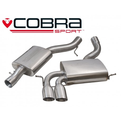 Cat-Back / Echappement après catalyseur avec Résonateur Cobra Sport AU41 Audi A3 8P 2003-2012