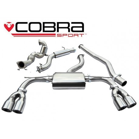 Turbo-Back / Echappement après Turbo avec Cata sport et Résonateur Cobra Sport AU54a Audi S3 8V 2014-2017