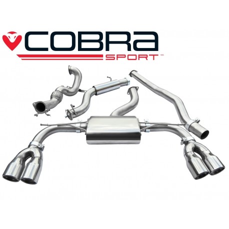 Turbo-Back / Echappement après Turbo avec Décata et Résonateur Cobra Sport AU68c Audi S3 8V 2014-2017