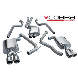 Cat-Back / Echappement après catalyseur sans Résonateur Cobra Sport AU57 Audi S5 B8 2009-2011