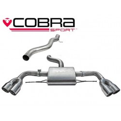 Cat-Back / Echappement après catalyseur sans Résonateur Cobra Sport AU33 Audi TT TTS MK2 2008-2014