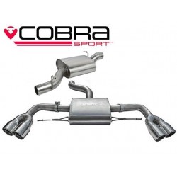 Cat-Back / Echappement après catalyseur avec Résonateur Cobra Sport AU35 Audi TT TTS MK2 2008-2014