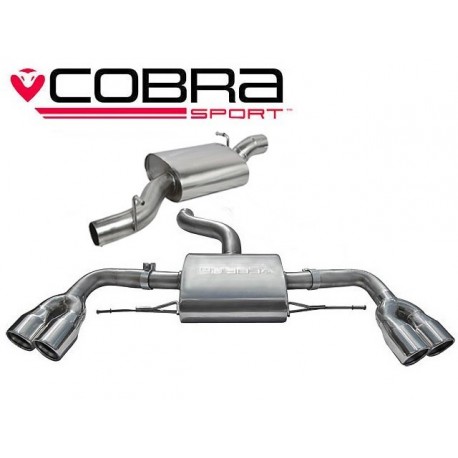 Cat-Back / Echappement après catalyseur avec Résonateur Cobra Sport AU35 Audi TT TTS MK2 2008-2014