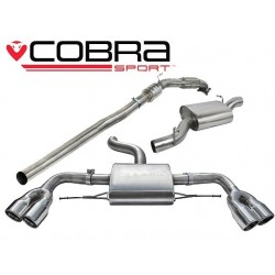 Turbo-Back / Echappement après Turbo avec Cata sport et Résonateur Cobra Sport AU34a Audi TT TTS MK2 2008-2014