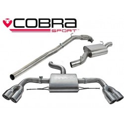 Turbo-Back / Echappement après Turbo avec Décata et Résonateur Cobra Sport AU34c Audi TT TTS MK2 2008-2014