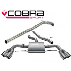 Turbo-Back / Echappement après Turbo avec Décata et sans Résonateur Cobra Sport AU34d Audi TT TTS MK2 2008-2014