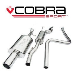 Cat-Back / Echappement après catalyseur avec Résonateur Cobra Sport FD38 Ford Fiesta MK6 2004-2008