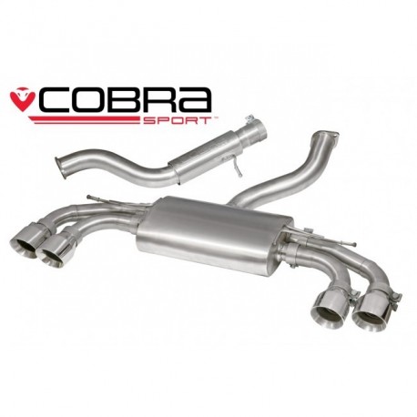 Cat-Back / Echappement après catalyseur avec Résonateur Cobra Sport AU74 Audi TT TTS MK3 2015-2017