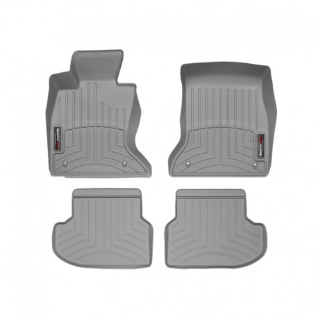 Tapis de sol WeatherTech FloorLiner 463301-463133 Gris 1re et 2e rangées BMW 5-Series (F10/F11) 2014-2016