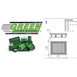 Filtre à air Green P468401 VOLKSWAGEN VENTO (1H2) 2.0L 16V 01/92-10/98