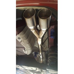 Silencieux-Tube d'échappement Inoxcar Sorties X-Race 2x80mm pour Peugeot 208 GTI 1.6L 200cv (2013 - ...) - PE208.03.XR80