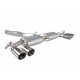Cat-back / Echappement après catalyseur sans résonateur avec valve Scorpion SAUS049D Audi S3 8V 2.0T 2013-2016