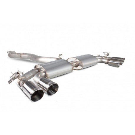 Cat-back / Echappement après catalyseur sans résonateur avec valve Scorpion SAUS049D Audi S3 8V 2.0T 2013-2016