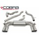 Turbo-Back/Echappement après Turbo à Valves+ Décata+sans Résonateur Cobra Sport AU98d Audi S3 (8V) (5 Portes) Quattro 2014-2017