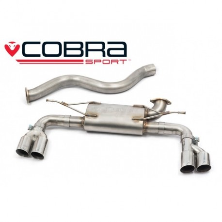 Section centrale et Silencieux arrière Sorties Quad Cobra Sport BM107 BMW 430d (F32, F33 & F36) M-Sport (Not AdBlue model) 2013-