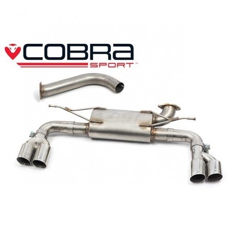 Axle-back/Silencieux arrière Sorties Quad Cobra Sport BM112 BMW 420d (F32, F33, F36) B47 Engine M-Sport (Not AdBlue model) 2013-