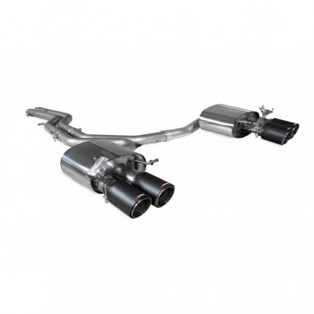 Cat-back / Echappement après catalyseur sans résonateur Scorpion SAUS088CF Audi Audi S4 B9 Non GPF Models 2017-2019