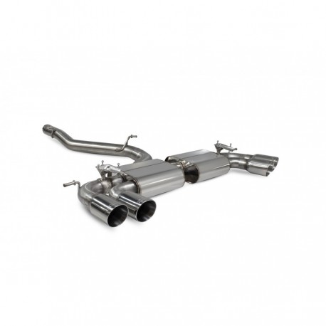 Cat-back / Echappement après catalyseur sans résonateur avec valve Scorpion SVWS065 Volkswagen Golf R MK8 GPF Model 2021-2022