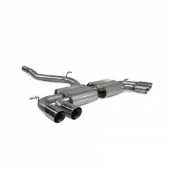 Cat-back / Echappement après catalyseur sans résonateur Scorpion SVWS066 Volkswagen Golf R MK8 GPF Model 2021-2022