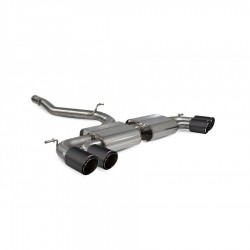 Cat-back / Echappement après catalyseur sans résonateur Scorpion SVWS066CF Volkswagen Golf R MK8 GPF Model 2021-2022