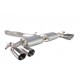GPF-back / Echappement après filtre à particules sans résonateur avec valve Scorpion SAUS090 Audi SQ2 2019-2021