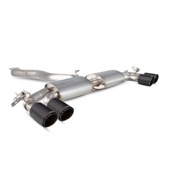 GPF-back / Echappement après filtre à particules sans résonateur avec valve Scorpion SAUS090CF Audi SQ2 2019-2021