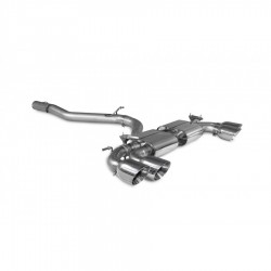 Cat-back / Echappement après catalyseur sans résonateur avec valve Scorpion SAUS093 Audi S3 8Y Sportback 2020-2021