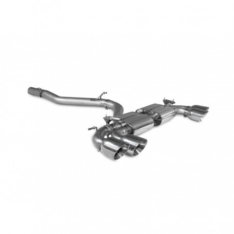 Cat-back / Echappement après catalyseur sans résonateur avec valve Scorpion SAUS093 Audi S3 8Y Sportback 2020-2021
