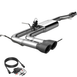 Cat-Back / Echappement après catalyseur Sorties noires QTP Screamer 410014B GMC Sierra 1500 SLT 2018