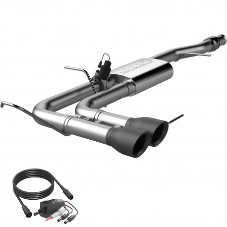 Cat-Back / Echappement après catalyseur Sorties noires QTP Screamer 410014B Chevrolet Silverado 1500 WT 2018