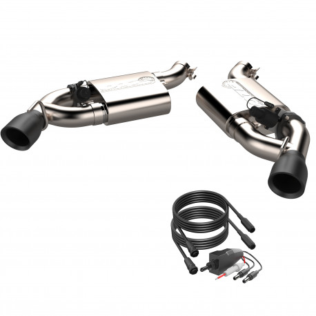 Axle-Back / Silencieux d'échappement Sorties noires QTP Screamer 400116B Chevrolet Camaro SS 2018