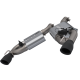 Axle-Back / Silencieux d'échappement Sorties noires QTP Screamer 400116B Chevrolet Camaro SS 2018