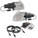 Kit Dual DIY QTP Valves électriques avec Brides / Câblage / Interrupteur - 2.5'' / 63,5mm QTEC50DIY
