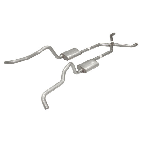 Crossmember-Back / Echappement avec X-pipe Chevrolet Bel Air Pypes SGC16V