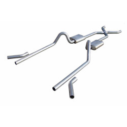 Crossmember-Back / Echappement avec X-pipe Chevrolet Bel Air Pypes SGC19S
