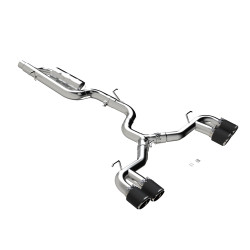 Cat Back/Echappement après catalyseur + Sorties Carbone + suppression valves - 3'' / 76,2mm - Inox 304 Volkswagen MBRP S46123CF