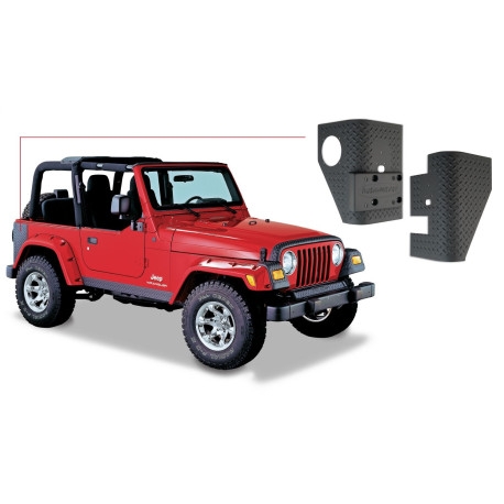 Protection d'angle arrière Jeep Wrangler (TJ) SE 2.4 2003 Bushwacker 14001