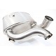 Echappement Porsche 911 993 Turbo Cat Back / Demi-ligne Son Sport