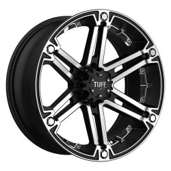 Jante Tuff TUT01 15X8 5X5.0 F-BLK MACH-FC -13MM