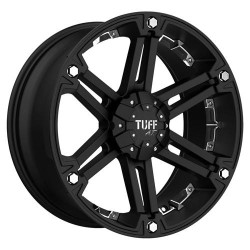 Jante Tuff TUT01 15X8 6X5.5 F-BLK CHR-INS -13MM