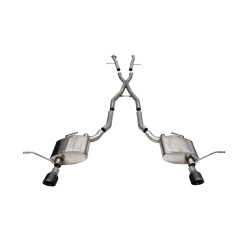 Cat-Back / Echappement après catalyseur 2.5'' / 63.5mm Corsa Performance 21187BLK